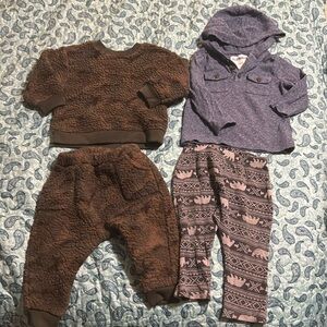 Old Navy outfits 4 pcs camo, bears